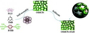 Sulfonated Organosilica Mesocellular Foam for Catalyzing Bulky Molecules